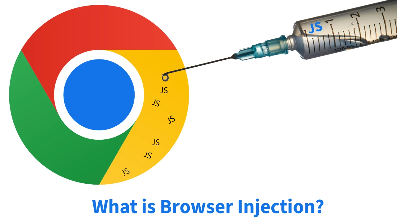 Illustration of browser injection using JavaScript into Chrome
